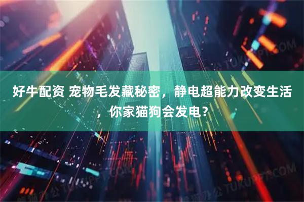 好牛配资 宠物毛发藏秘密，静电超能力改变生活，你家猫狗会发电？